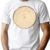Circle Line T-Shirt - Retro Graphic Tee for Men & Women - White