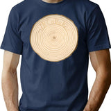 Circle Line T-Shirt - Retro Graphic Tee for Men & Women - Navy