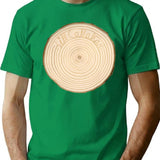 Circle Line T-Shirt - Retro Graphic Tee for Men & Women - Green