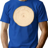 Circle Line T-Shirt - Retro Graphic Tee for Men & Women - Blue