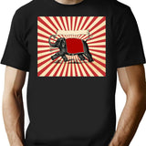 Circus Elephant Vintage Poster Pop Wall Street Art T-Shirt - Black