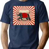 Circus Elephant Vintage Poster Pop Wall Street Art T-Shirt - Navy