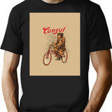 Circus Series Consul The Chimp Riding A Bike T-Shirt - Black