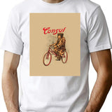 Circus Series Consul The Chimp Riding A Bike T-Shirt - White