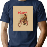 Circus Series Consul The Chimp Riding A Bike T-Shirt - Navy