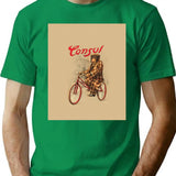 Circus Series Consul The Chimp Riding A Bike T-Shirt - Green