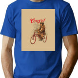Circus Series Consul The Chimp Riding A Bike T-Shirt - Blue