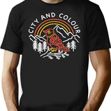 City And Colour Heritage Circle Graphic Vintage Styled Graphic For The Awesome Band T-Shirt - Black