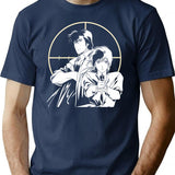 City Hunter T-Shirt for Men & Women, T-Shirts Graphic Tee - Navy