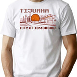 City Of Tomorrow T-Shirt - Retro Graphic Tee for Men & Women - White