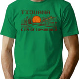 City Of Tomorrow T-Shirt - Retro Graphic Tee for Men & Women - Green