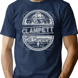 Clampett Oil Co T-Shirt for Men & Women, T-Shirts Graphic Tee - Navy