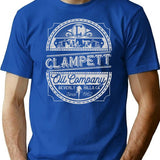 Clampett Oil Co T-Shirt for Men & Women, T-Shirts Graphic Tee - Blue