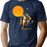 Claptrap T-Shirt - Retro Graphic Tee for Men & Women - Navy