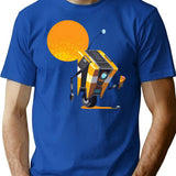 Claptrap T-Shirt - Retro Graphic Tee for Men & Women - Blue