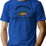 Clark Griswold Family Christmas Tree Farm T-Shirt - Blue