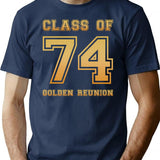 Class Of 74 1974 Class Reunion 50th Golden Reunion T-Shirt - Navy