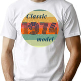 Classic 1974 Model Funny Turning 50 T-Shirt - White