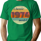 Classic 1974 Model Funny Turning 50 T-Shirt - Green