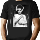 Classic Bride Of Frankenstein T-Shirt for Men & Women, T-Shirts Graphic Tee - Black