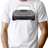 Classic Car Vintage 911 T-Shirt - Retro Graphic Casual Tee - White