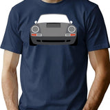 Classic Car Vintage 911 T-Shirt - Retro Graphic Casual Tee - Navy