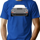 Classic Car Vintage 911 T-Shirt - Retro Graphic Casual Tee - Blue