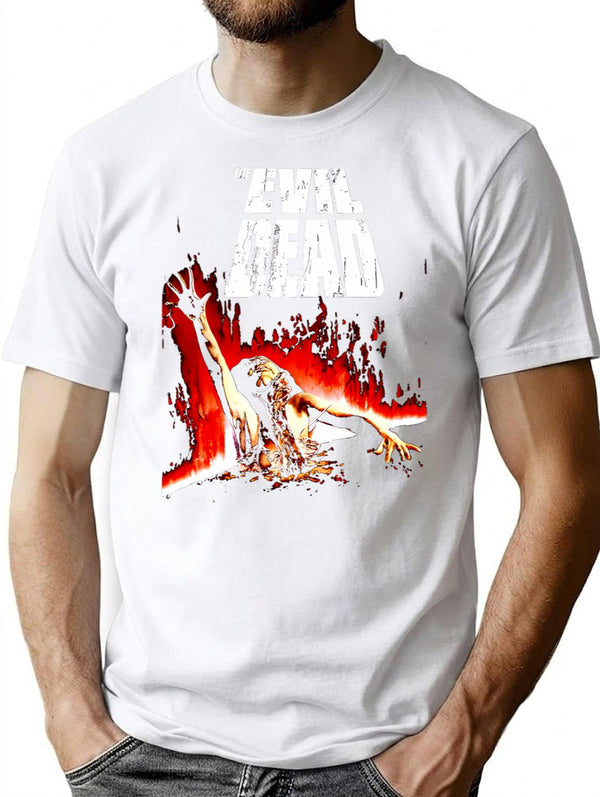 Classic Evil Dead Horror T-Shirt for Men & Women, T-Shirts Graphic Tee - White
