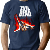 Classic Evil Dead Horror T-Shirt for Men & Women, T-Shirts Graphic Tee - Navy