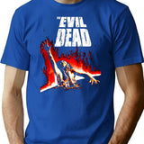 Classic Evil Dead Horror T-Shirt for Men & Women, T-Shirts Graphic Tee - Blue