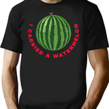 Classic I Carried A Watermelon Funny Vintage T-Shirt - Black