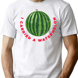 Classic I Carried A Watermelon Funny Vintage T-Shirt - White