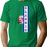 Classic Mini Cooper T-Shirt - Retro Graphic Tee for Men & Women - Green