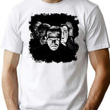 Classic Monsters Black White Pop T-Shirt for Men & Women, T-Shirts Graphic Tee - White