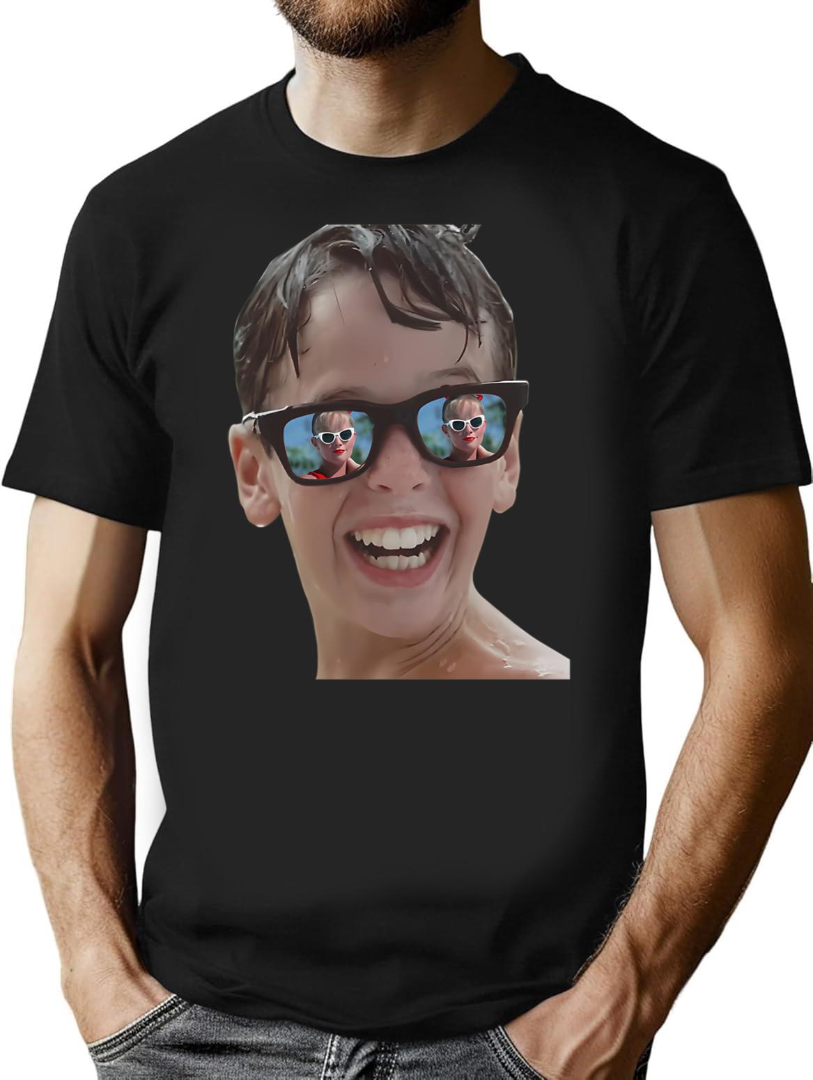 Classic Squints T-Shirt - Retro Graphic Tee for Men & Women - Black