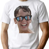 Classic Squints T-Shirt - Retro Graphic Tee for Men & Women - White
