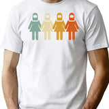 Classic Vintage Style Female Welder T-shirt Grunge Style - White