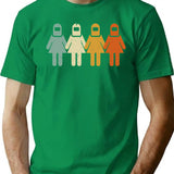 Classic Vintage Style Female Welder T-shirt Grunge Style - Green