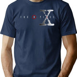 Classic X Files Logo T-Shirt for Men & Women, T-Shirts Graphic Tee - Navy