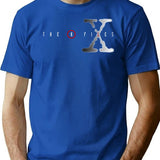 Classic X Files Logo T-Shirt for Men & Women, T-Shirts Graphic Tee - Blue