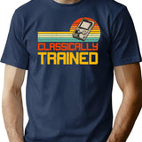 Classically Trained (2) T-Shirt - Retro Graphic Tee for Men & Women - Navy