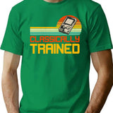 Classically Trained (2) T-Shirt - Retro Graphic Tee for Men & Women - Green