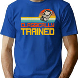 Classically Trained (2) T-Shirt - Retro Graphic Tee for Men & Women - Blue