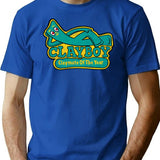 Clayboy -Distressed- T-Shirt for Men & Women, T-Shirts Graphic Tee - Blue