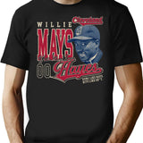 Cleveland Willie Mays Hayes Worn T-Shirt for Men & Women, T-Shirts Graphic Tee - Black