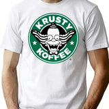 Clown Coffee Parody T-Shirt for Men & Women, T-Shirts Graphic Tee - White