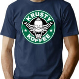 Clown Coffee Parody T-Shirt for Men & Women, T-Shirts Graphic Tee - Navy