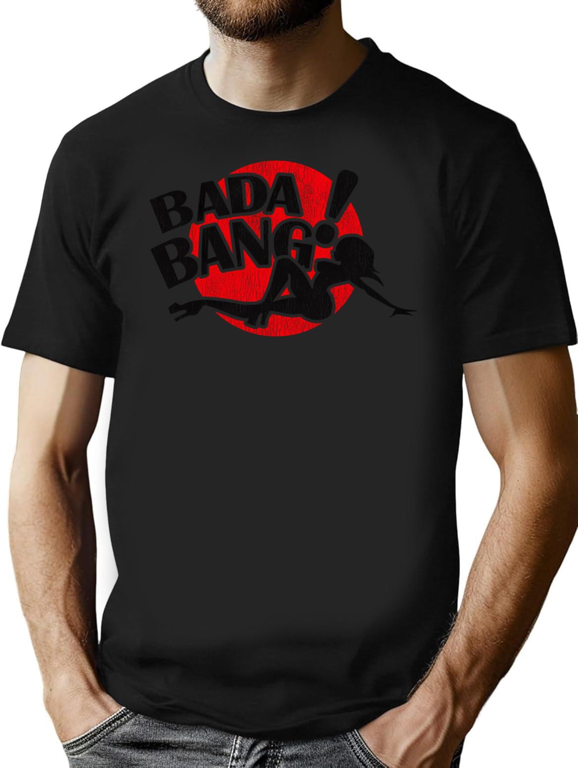 Club Bada Bang Lts Worn T-Shirt for Men & Women, T-Shirts Graphic Tee - Black