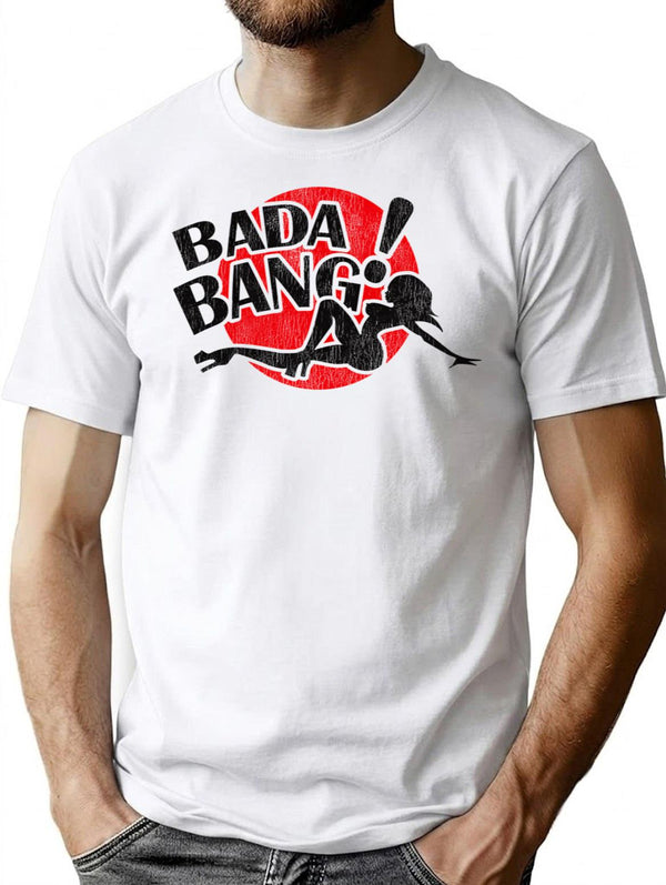 Club Bada Bang Lts Worn T-Shirt for Men & Women, T-Shirts Graphic Tee - White