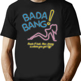 Club Bada Bang Neon T-Shirt for Men & Women, T-Shirts Graphic Tee - Black